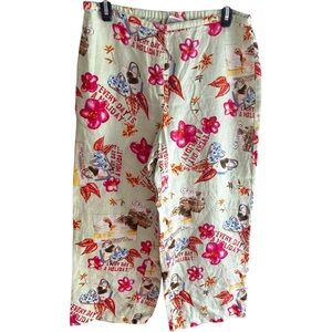 dandy by randi m. linen cropped pants Sz M